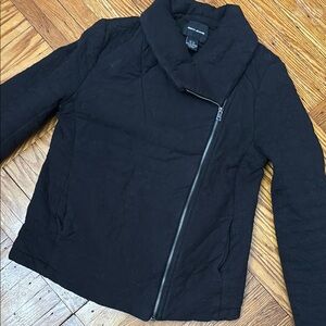 DKNY Black Quilted Moto Jacket